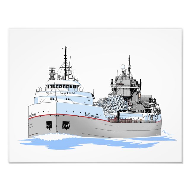 Great Lakes freighter Michipicoten Photo Print (Front)