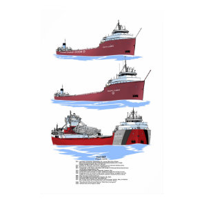 Great Lakes freighter Philip R. Clarke history Poster