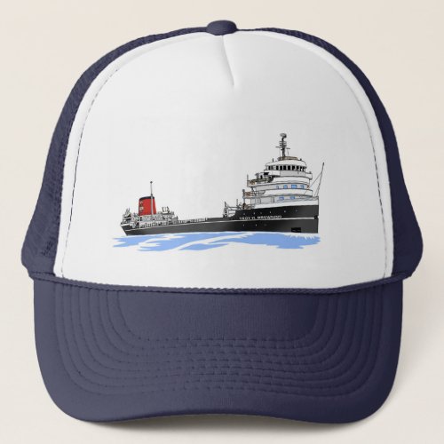 Great Lakes freighter Troy H Browning Trucker Hat