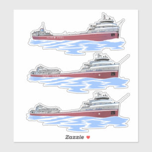 Great Lakes freighter Wilfred Sykes Sticker