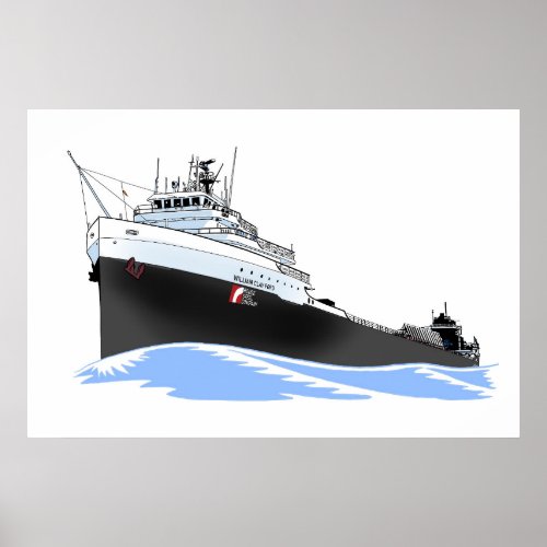 Great Lakes freighter William Clay Ford 2 Poster