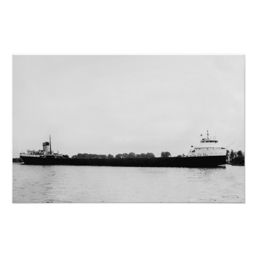 Great Lakes freighter William Clay Ford Photo Print