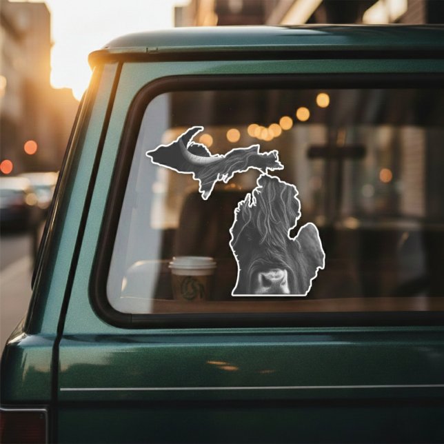 Great Lakes Highland Cattle Decal (Where the Great Lakes meet the highland hills.)