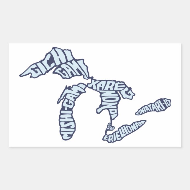 Great Lakes - Indigenous - Michigan Stickers (Front)