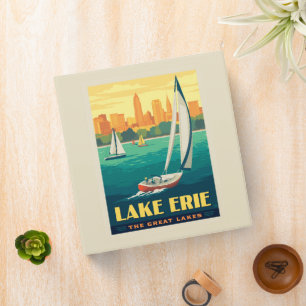 Great Lakes Lake Erie 3 Ring Binder