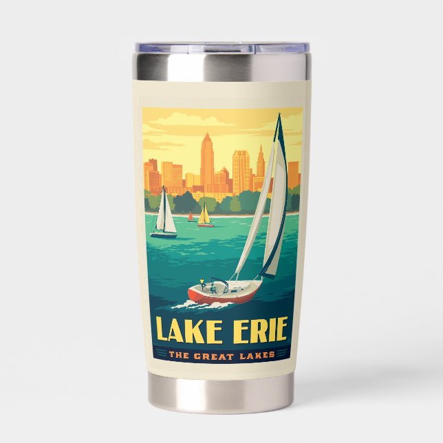Great Lakes | Lake Erie Insulated Tumbler (Front)
