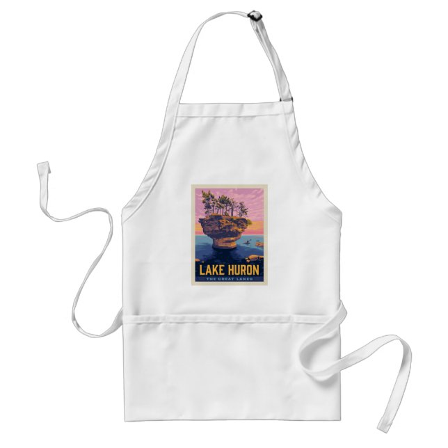 Great Lakes | Lake Huron Adult Apron (Front)