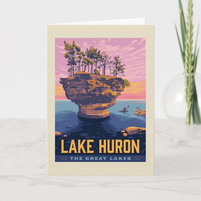 Great Lakes | Lake Huron Card (Front)