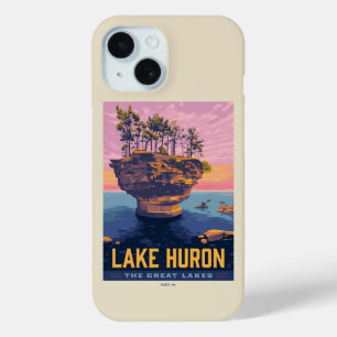 Great Lakes   Lake Huron iPhone 15 Case