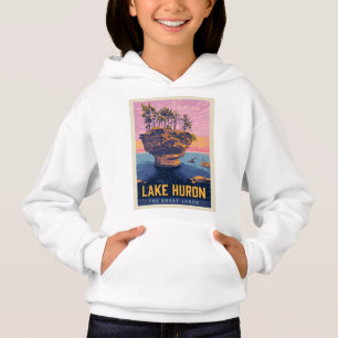 Great Lakes Lake Huron Hoodie