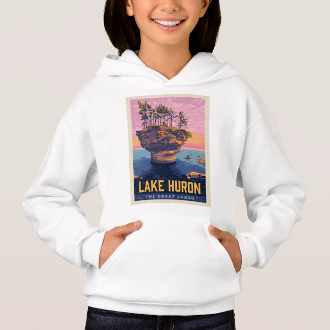 Great Lakes | Lake Huron Hoodie (Front)