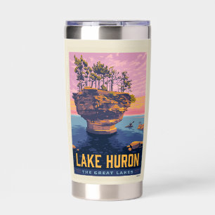 Great Lakes Lake Huron Insulated Tumbler