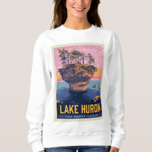 Great Lakes Lake Huron Sweatshirt