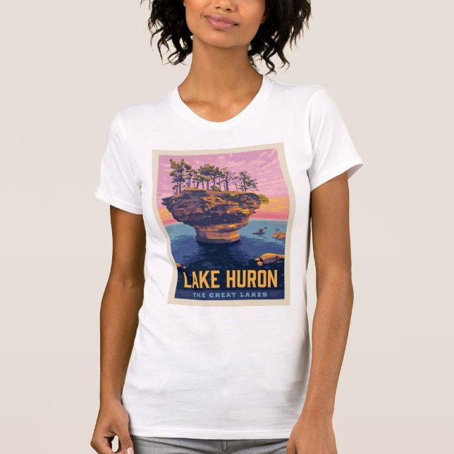 Great Lakes | Lake Huron T-Shirt (Front)