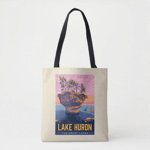 Great Lakes  Lake Huron Tote Bag