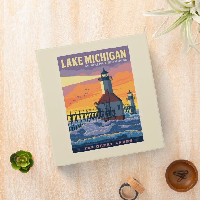 Great Lakes | Lake Michigan 3 Ring Binder (In Situ)