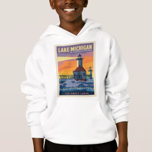 Great Lakes   Lake Michigan Hoodie