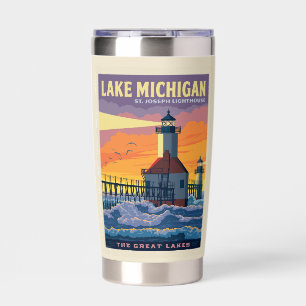 Great Lakes Lake Michigan Insulated Tumbler