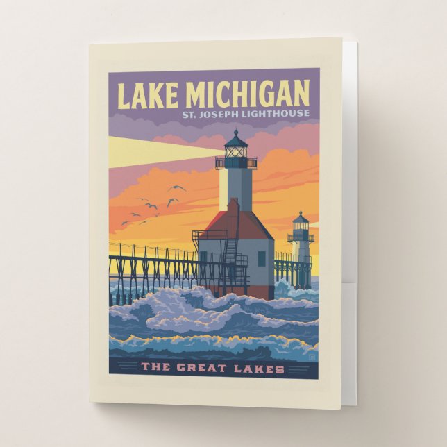 Great Lakes | Lake Michigan Pocket Folder (Front)