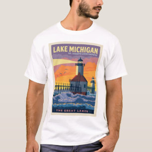Great Lakes Lake Michigan T-Shirt