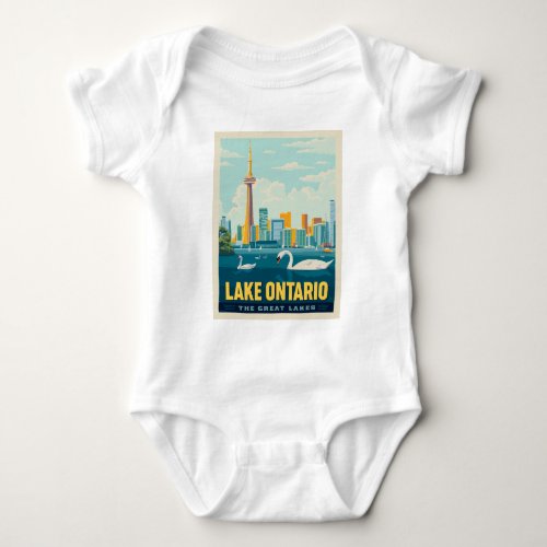 Great Lakes  Lake Ontario Baby Bodysuit