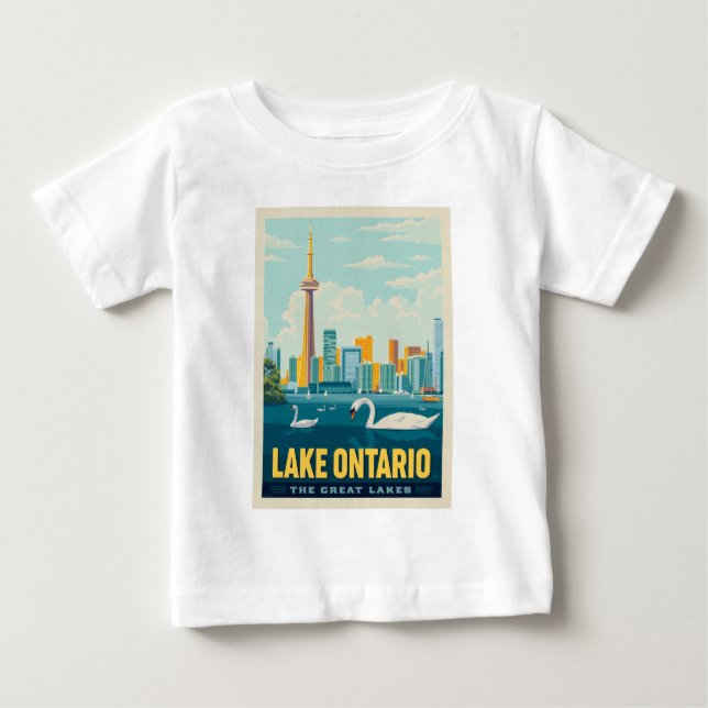 Great Lakes | Lake Ontario Baby T-Shirt (Front)