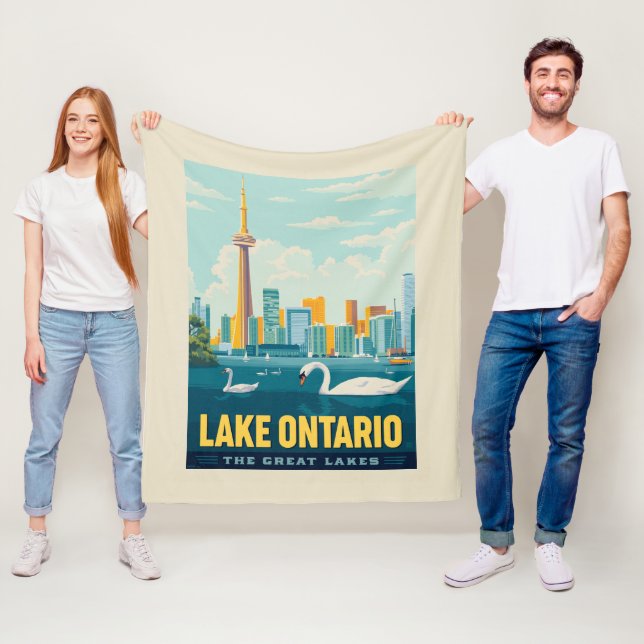 Great Lakes | Lake Ontario Fleece Blanket (In Situ)