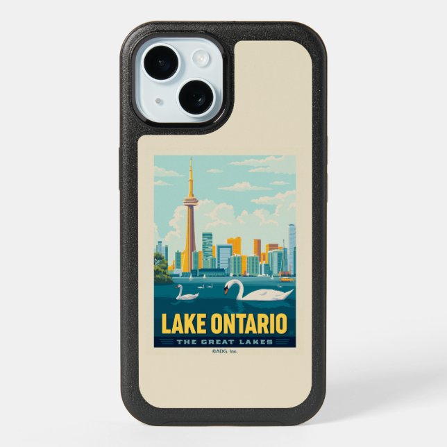Great Lakes | Lake Ontario iPhone 15 Case (Back)