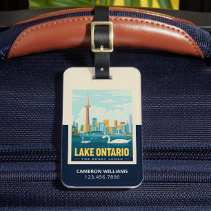 Great Lakes Lake Ontario Luggage Tag