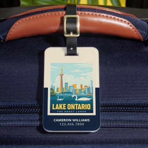 Great Lakes  Lake Ontario Luggage Tag