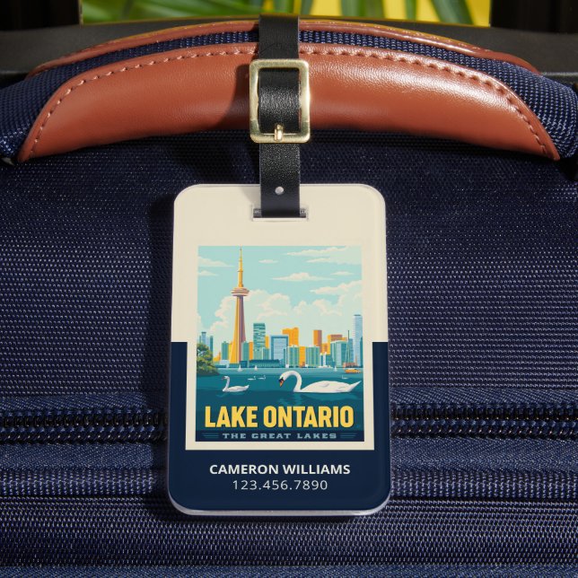 Great Lakes | Lake Ontario Luggage Tag (Front Insitu 2)