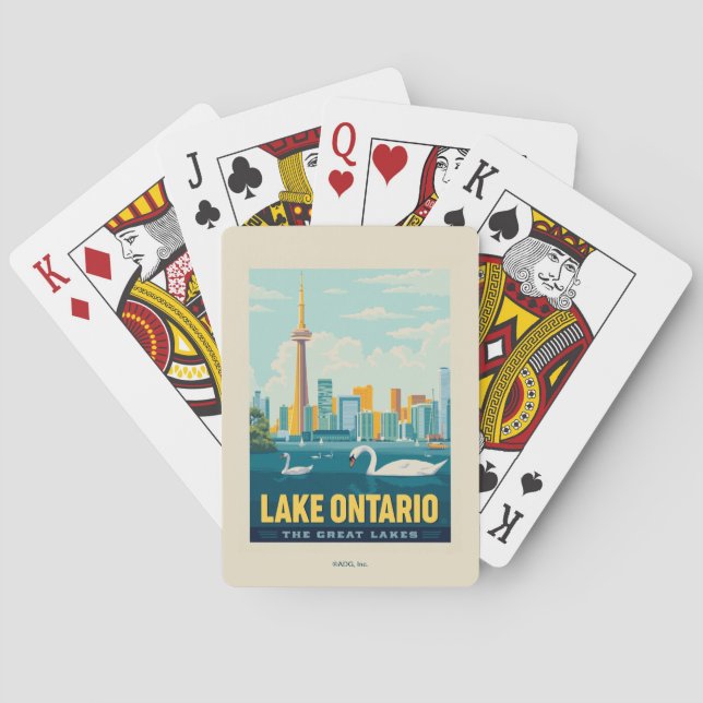 Great Lakes | Lake Ontario Poker Cards (Back)