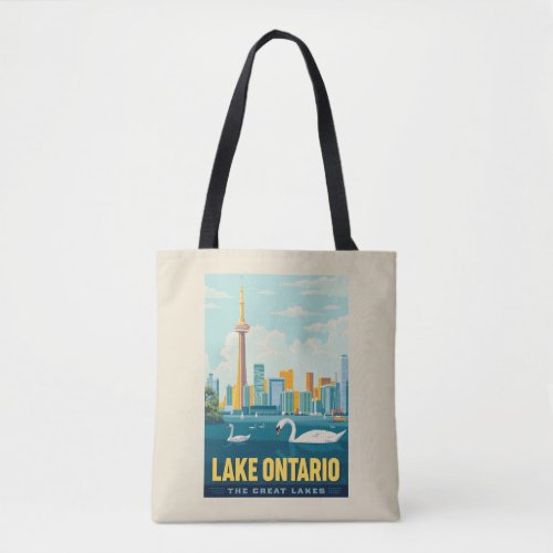 Great Lakes  Lake Ontario Tote Bag