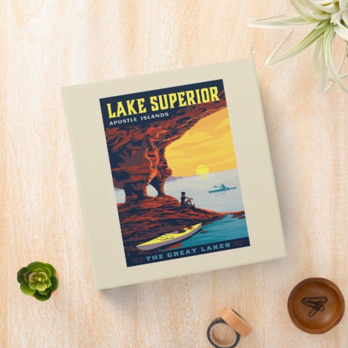 Great Lakes  Lake Superior 3 Ring Binder