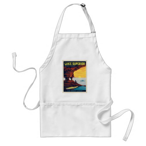 Great Lakes  Lake Superior Adult Apron