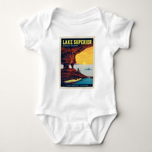 Great Lakes  Lake Superior Baby Bodysuit