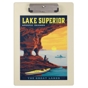 Great Lakes Lake Superior Clipboard