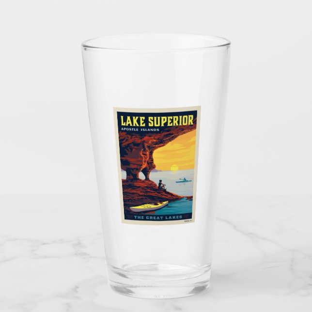 Great Lakes | Lake Superior Glass (Front)