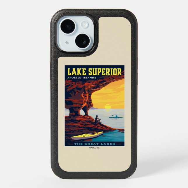 Great Lakes | Lake Superior iPhone 15 Case (Back)