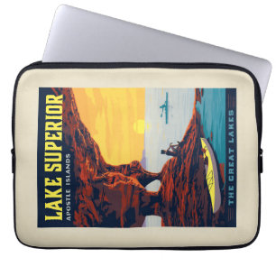 Great Lakes   Lake Superior Laptop Sleeve