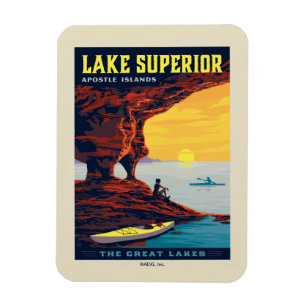 Great Lakes   Lake Superior Magnet