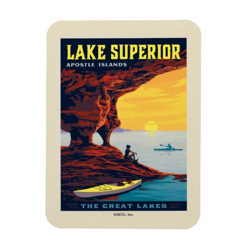 Great Lakes  Lake Superior Magnet