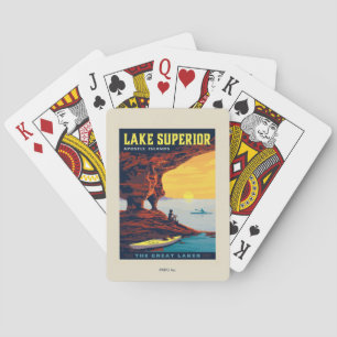 Great Lakes Lake Superior Poker Cards