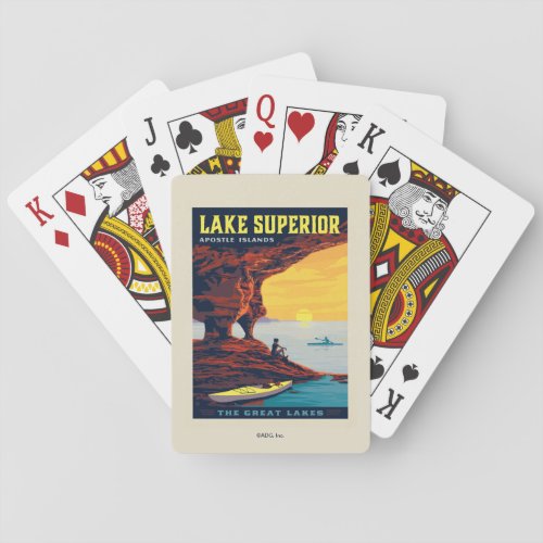 Great Lakes  Lake Superior Poker Cards