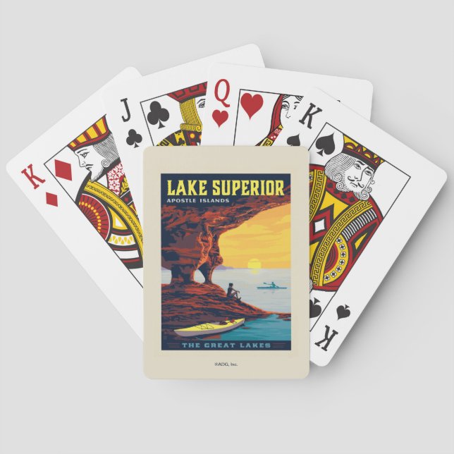 Great Lakes | Lake Superior Poker Cards (Back)