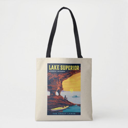 Great Lakes  Lake Superior Tote Bag