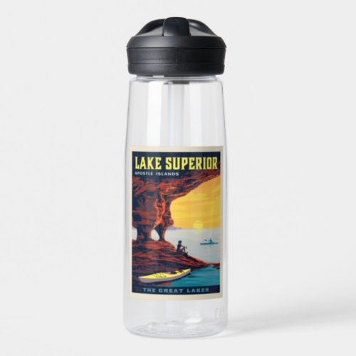 Great Lakes  Lake Superior Water Bottle