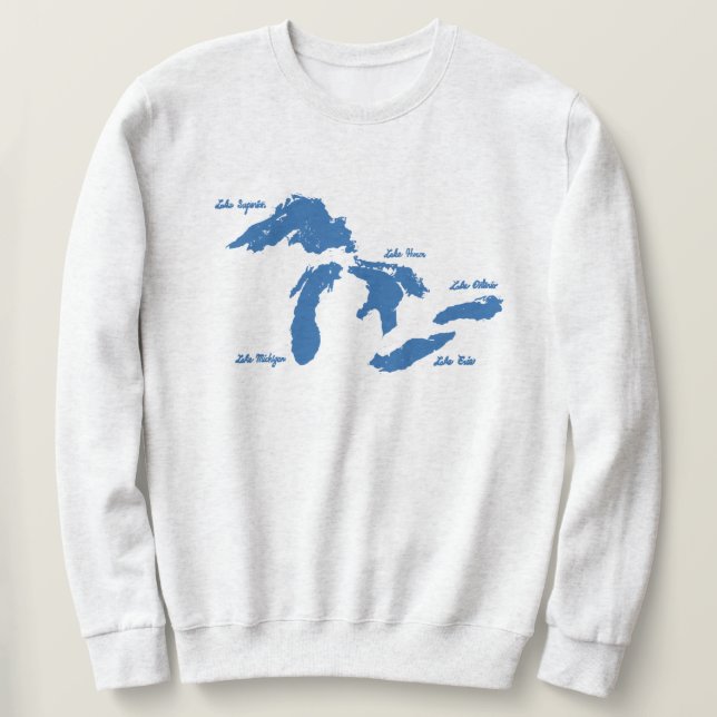 Great Lakes Men's Crew-Neck Sweatshirt (Design Front)