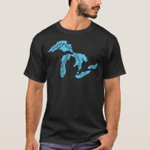 Great Lakes Michigan Detroit Michigan Great Lakes  T-Shirt