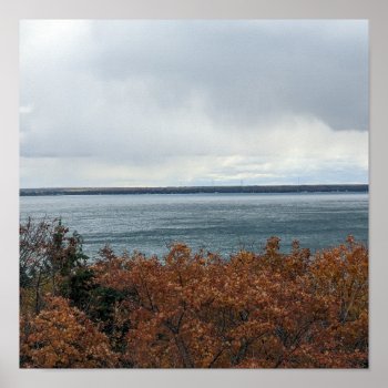 Great Lakes Of Michigan In The Fall Poster by NoteableExpressions at Zazzle